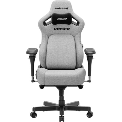 Кресло игровое Anda Seat Kaiser 4 V2 Fabric Size XL Ash Grey (AD12YDDC-XLL-20-G-CF-03)