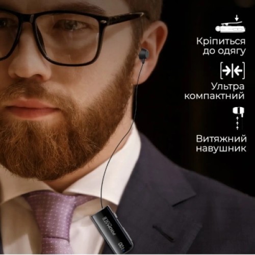 Наушники Promate Monoflix-bt Black (monoflix-bt.black)