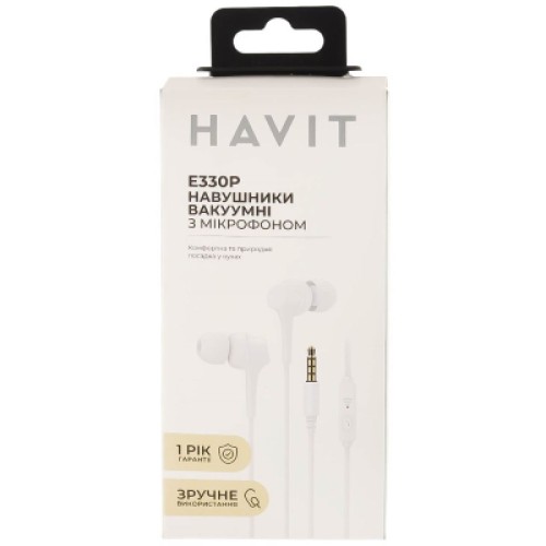 Наушники Havit HV-E330P White (HV-E330P)