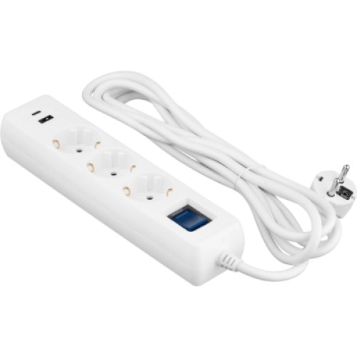 Сетевой удлинитель 2E 2E-SP315M3USBWH
