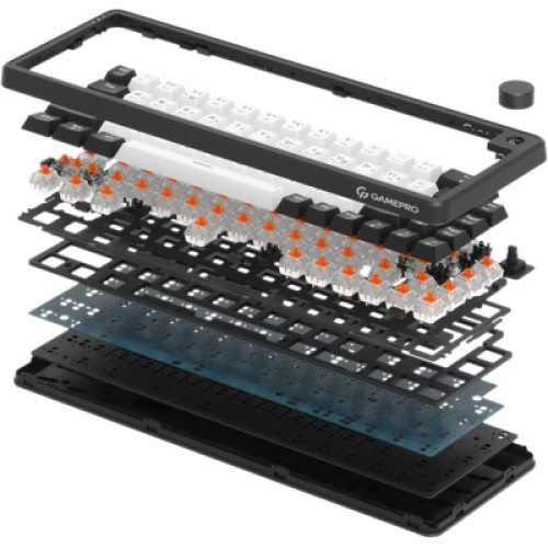 Клавиатура GamePro Asgard Valhalla MK210B Pro 65 RGB Wireless/Bluetooth/USB Black (MK210B Pro)