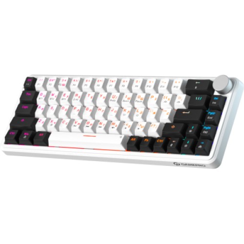 Клавиатура GamePro Asgard Valhalla MK210W Pro 65 RGB Wireless/Bluetooth/USB White (MK210W Pro)