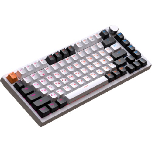 Клавиатура GamePro Asgard Valhalla MK160W Pro 75 RGB Wireless/Bluetooth/USB White (MK160W Pro)