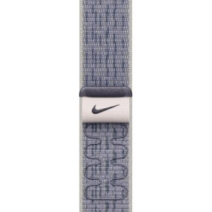 Ремешок для смарт-часов Apple 46mm Grey/Blue Nike Sport Loop (MXU13ZM/A)