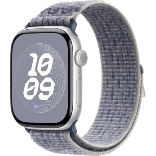 Ремешок для смарт-часов Apple 46mm Grey/Blue Nike Sport Loop (MXU13ZM/A)