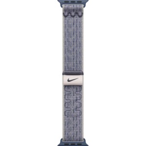 Ремешок для смарт-часов Apple 46mm Grey/Blue Nike Sport Loop (MXU13ZM/A)