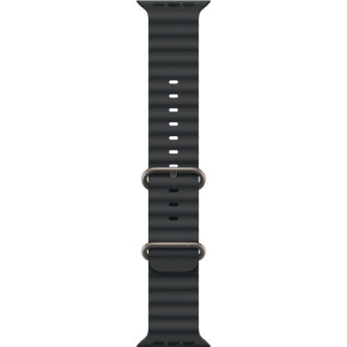 Ремешок для смарт-часов Apple 49mm Black Ocean Band - Natural Titanium Finish (MXTL3ZM/A)
