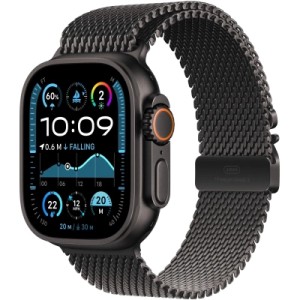 Ремешок для смарт-часов Apple 49mm Black Titanium Milanese Loop - Large (MXKH3ZM/A)