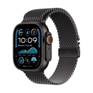 Ремешок для смарт-часов Apple 49mm Black Titanium Milanese Loop - Medium (MXKG3ZM/A)