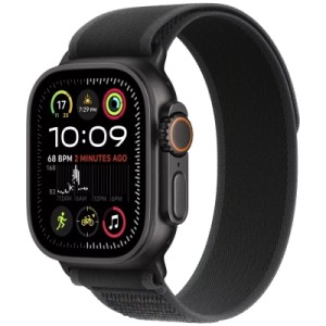 Ремешок для смарт-часов Apple 49mm Black Trail Loop - M/L - Black Titanium Finish (MYQ63ZM/A)