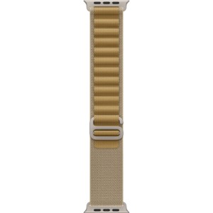 Ремешок для смарт-часов Apple 49mm Tan Alpine Loop - Medium - Natural Titanium Finish (MXN23ZM/A)