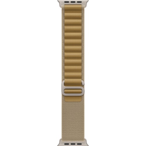 Ремешок для смарт-часов Apple 49mm Tan Alpine Loop - Medium - Natural Titanium Finish (MXN23ZM/A)