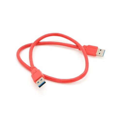 Дата кабель USB 3.0 AM/AM 0.6m red Voltronic (YT-3.0AM+AM-0.6R)