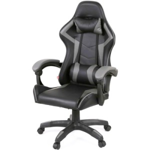 Кресло игровое Аклас Бешкет ANF подростковый Черный (PU-черный/серый) (00160338)
