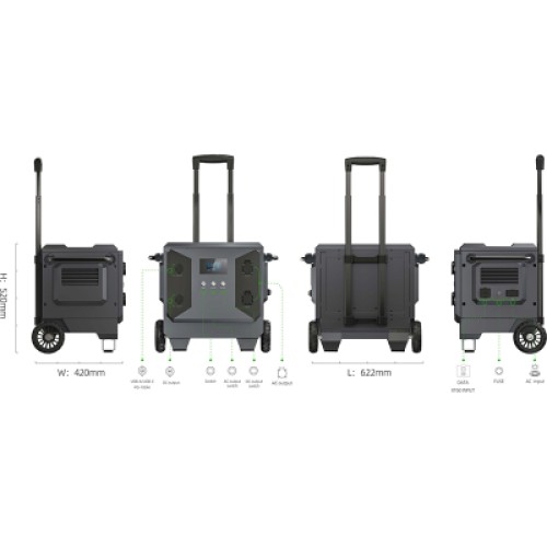 Зарядная станция PowerPlant M50 5120Wh (PB931439)
