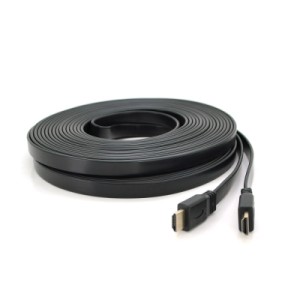 Кабель мультимедийный HDMI M to HDMI M 15.0m V1.4 black Merlion (YT-HDMI(M)/(M)SLIM-15m/06971)