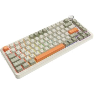 Клавиатура Ajazz AK820 MAX Flying Fish Switch RGB Wireless/Bluetooth/USB Beige (AK820MAX-FF-R)