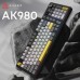 Клавиатура Ajazz AK980 Clear Sky Switch RGB Wireless/Bluetooth/USB Black (AK980-CS-BGY)