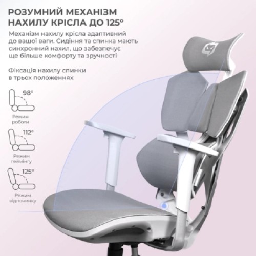 Кресло игровое Sihoo Xallking X5C Mesh Grey (X5FC-N101)