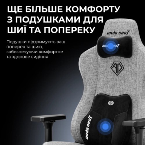 Кресло игровое Anda Seat Kaiser 3E PVC Size XL Black (AD23YC-XL-08-B-PV/C-B01)