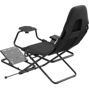 Кресло игровое GamePro з кріпленням для керма, педалей та коробки передач Black (RS400B)