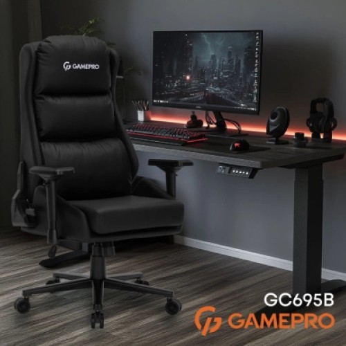 Кресло игровое GamePro GC695B Black (GC695B)