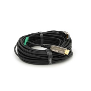 Кабель мультимедийный HDMI M to HDMI M 20.0m V2.0 4K UHD black VEGGIEG (YT-HDMI(M)/(M)HA-20/19719)