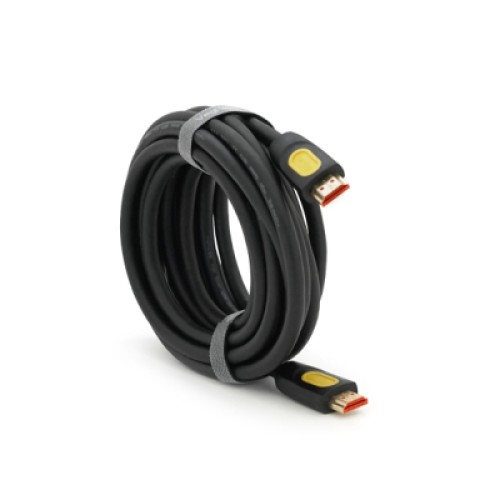 Кабель мультимедийный HDMI M to HDMI M 5.0m V2.0 4K UHD black VEGGIEG (YT-HDMI(M)/(M)HA-5/19714)