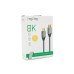 Кабель мультимедийный HDMI M to HDMI M 1.0m 8K silver VEGGIEG (YT-HDMI(M)/(M)V-H401/40356)