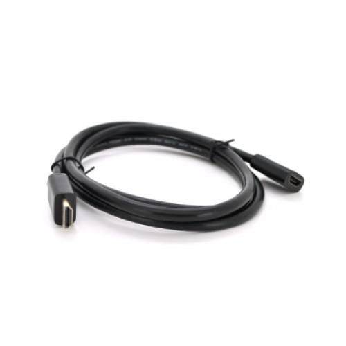 Кабель мультимедийный HDMI M to HDMI F 1.5m V2.0 VEGGIEG (HF-1.5)
