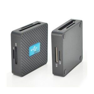 Считыватель флеш-карт Voltronic USB 3.0 to SD/MMC/MS/TF/M2 black (HDH-939B/08624)