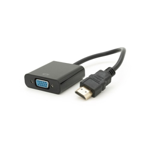 Переходник HDMI M to VGA F 0.1m 4K/2K black Voltronic (YT-C-HDMI(M)/VGA(F)-B)