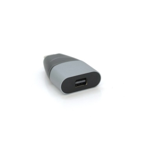 Переходник USB-C M to miniDisplayPort F black-gray Voltronic (YT-A-Type-C(M)/MiniDP(F)/27023)