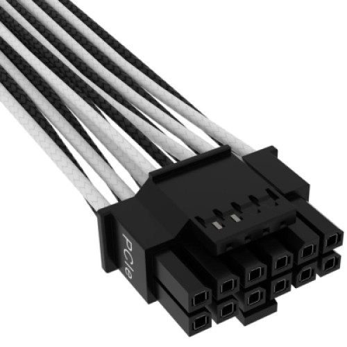 Кабель питания video power 12+4pin PCIe Gen 5 12VHPWR 600W black/white Corsair (CP-8920333)