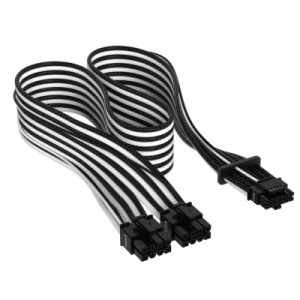 Кабель питания video power 12+4pin PCIe Gen 5 12VHPWR 600W black/white Corsair (CP-8920333)