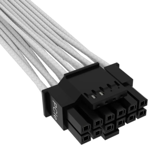 Кабель питания video power 12+4pin PCIe Gen 5 12VHPWR 600W white Corsair (CP-8920332)