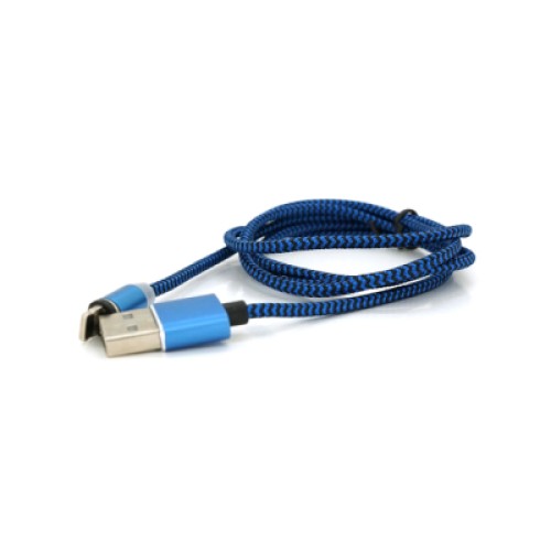 Дата кабель USB 2.0 to Lightning 1.0m 2A magnetic nylon blue Ninja (YT-NAMC-L/B/04352)