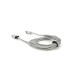 Дата кабель USB 2.0 to Lightning 1.0m 2A magnetic nylon silver Ninja (YT-NAMC-L/S/13109)