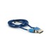 Дата кабель USB 2.0 to Micro 5P 1.0m 2A magnetic nylon blue Ninja (YT-NAMC-M/BL/04351)