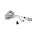 Дата кабель USB 2.0 to Lightning 2.0m 2A magnetic nylon silver Pipo (18169)