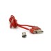 Дата кабель USB 2.0 to Micro 5P 1.0m 2A magnetic nylon red Pipo (18164)