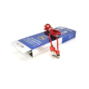 Дата кабель USB 2.0 to Micro 5P 1.0m 2A magnetic nylon red Pipo (18164)