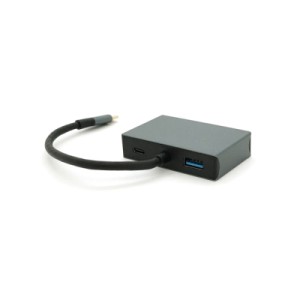Концентратор Voltronic USB-C 4-in-1 USB 3.0 + USB-C + HDMI + VGA 0.23m silver (YT-HTC4in1)