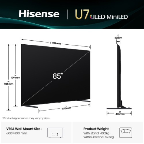 Телевизор Hisense 85U7Q