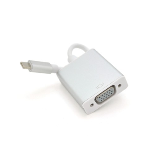 Переходник USB-C M to VGA F 0.1m 4K/2K silver Voltronic (YT-C-Type-C(M)/VGA(F)/13952)
