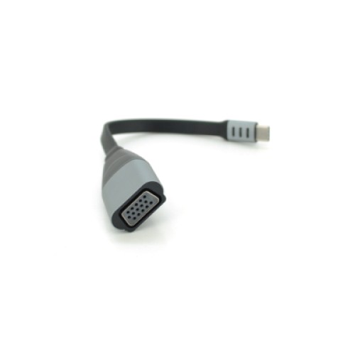 Переходник USB-C M to VGA F 0.18m black-gray Voltronic (YT-Type-C(M)/VGA(F)-18cm/27031)