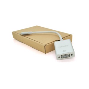 Переходник USB-C M to VGA F 0.1m silver VEGGIEG (TV-S/W/01018)