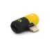 Переходник Lightning M to 2xLightning F black-yellow Voltronic (YT-SL/2L)