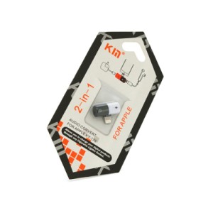 Переходник Lightning M to 2xLightning F white-black Kin (KY-176)