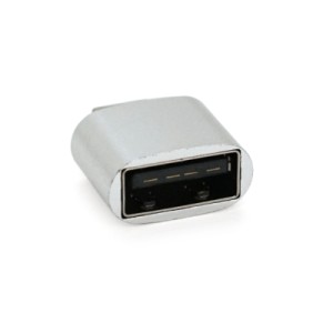 Перехідник USB 2.0 AF to Micro 5P M OTG silver Voltronic (YT-AF/M)